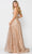 Poly USA 8450 - Embellished Sleeveless V-Neck Gown Prom Dresses