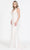 Poly USA 8496 - Lace V-Neck Long Gown Wedding Dresses