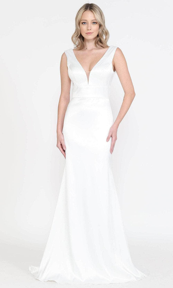 Poly USA 8502 - Sleeveless Empire Bridal Dress Bridal Dresses S / Off-White