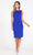 Poly USA - 8522 Sleeveless Jewel Neck Sheath Dress Cocktail Dresses S / Royal