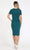 Poly USA - 8524 Short Sleeve Tie Waist Sheath Dress Cocktail Dresses