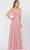 Poly USA 8552W - Off-shoulder Semi-sweetheart Long Gown Bridesmaid Dresses XS / Mauve