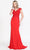 Poly USA 8558 - Embroidered Jersey V-Neck Evening Dress Special Occasion Dress