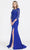 Poly USA 8564 - Illusion Quarter Sleeved Formal Dress Mother of the Bride Dresess