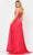 Poly USA 8576 - Sleeveless Deep V-neck Long Gown Prom Dresses