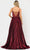 Poly USA 8576 - Sleeveless Deep V-neck Long Gown Prom Dresses