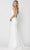 Poly USA 8590 - V-Neck Laced Mermaid Dress Prom Dresses