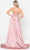 Poly USA 8606 - Sleeveless Plunging V-Neck Long Gown Prom Dresses