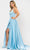 Poly USA 8606 - Sleeveless Plunging V-Neck Long Gown Prom Dresses