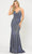 Poly USA 8668 - Sleeveless Deep V-Neckline Long Gown Evening Dresses