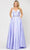 Poly USA 8672 - Deep V-Neck Mikado Dress With Pockets Special Occasion Dress XS / Lilac