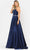 Poly USA 8684 - Lace-Up Back Styled Mikado A-Line Dress Special Occasion Dress