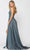 Poly USA 8692 - Sleeveless Plunging V-neck Long Gown Evening Dresses
