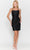 Poly USA 8728 - Glitter Lace Up Sheath Dress Cocktail Dresses