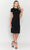 Poly USA 8774 - Short Sleeve Jewel Neck Knee-Length Dress Special Occasion Dress