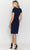 Poly USA 8774 - Short Sleeve Jewel Neck Knee-Length Dress Special Occasion Dress