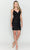 Poly USA 8810 - Multi Thin Straps Sequin Cocktail Dress Cocktail Dresses XS / Black