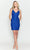Poly USA 8810 - Multi Thin Straps Sequin Cocktail Dress Cocktail Dresses XS / Royal