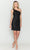 Poly USA 8812 - One Sleeve Sequin Cocktail Dress Cocktail Dresses XS / Black