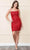 Poly USA 8948 - Strappy Back Sequin Short Dress Cocktail Dresses XS / Red