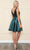 Poly USA 8954 - Sequin Bodice A-Line Homecoming Dress Cocktail Dresses