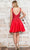 Poly USA 8958 - Bejeweled Satin A-Line Cocktail Dress Cocktail Dresses