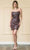 Poly USA 8968 - Sequined Corset Short Dress Cocktail Dresses