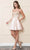 Poly USA 9084 - Beaded Corset A-Line Homecoming Dress Homecoming Dresses XS / Champagne