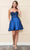 Poly USA 9084 - Beaded Corset A-Line Homecoming Dress Homecoming Dresses XS / Navy