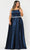 Poly USA W1010 - Sleeveless Scoop Neck Evening Gown Evening Dresses 14W / Navy