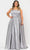 Poly USA W1010 - Sleeveless Scoop Neck Evening Gown Evening Dresses 14W / Silver