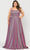 Poly USA W1038 - Square Neck Sleeveless A-Line Gown Special Occasion Dress 14W / Magenta