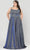 Poly USA W1038 - Square Neck Sleeveless A-Line Gown Special Occasion Dress