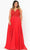 Poly USA W1074 - Lace Bodice A-Line Evening Dress Prom Dresses