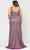 Poly USA W1086 - Metallic Trumpet Evening Gown Prom Dresses