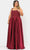 Poly USA W1094 - Sleeveless Straight Across Neck Long Gown Prom Dresses
