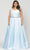 Poly USA W1104 - Sweetheart Neckline with Cap sleeves Formal Dress Prom Dresses 14W / Blue