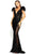 Portia and Scarlett PS1986 - Feather Ornate Paneled Prom Dress Special Occasion Dress 0 / Black