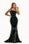 Portia and Scarlett - PS21012 One-Shoulder Sequin Slit Mermaid Gown Prom Dresses 0 / Emerald