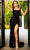 Portia and Scarlett PS21028 - Square Neck Sequin Prom Dress Special Occasion Dress 0 / Black