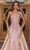 Portia and Scarlett - Ps21040 Plunging Glitter Overskirt Gown Special Occasion Dress