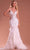 Portia and Scarlett - PS21128 Beaded Bodice Feather Mermaid Gown Evening Dresses 0 / White