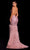 Portia and Scarlett - PS21128 Beaded Bodice Feather Mermaid Gown Evening Dresses