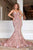 Portia and Scarlett - PS21208 Strapless V-Neck Sequin Gown Prom Dresses 0 / Rose