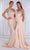 Portia and Scarlett - PS21219 Embellished One Shoulder Trumpet Dress Bridesmaid Dresses 0 / Champagne