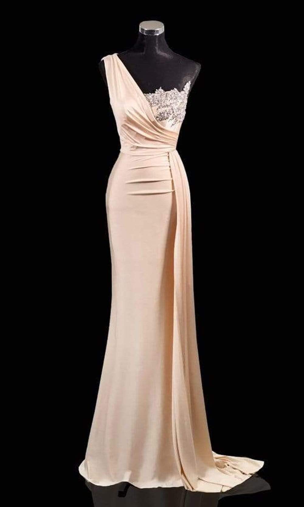 Portia and Scarlett's Shimmering Embellished Trumpet Gown for Enchanting Occasions main image 1