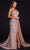 Portia and Scarlett - PS21222 Beaded V Neck Dress with Overskirt Special Occasion Dress
