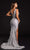 Portia and Scarlett - PS21228 Sequined Plunging V Neck Fringe Dress Special Occasion Dress