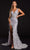 Portia and Scarlett - PS21228 Sequined Plunging V Neck Fringe Dress Prom Dresses