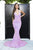 Portia and Scarlett - PS21235 V Neck Open Back Bedazzled Dress Evening Dresses
